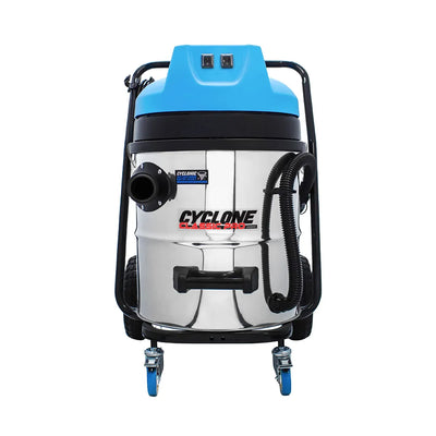 16 Gallon Cyclone Classic Pro 2200W Residential Gutter Vacuum – Dual Motor, Stainless Steel