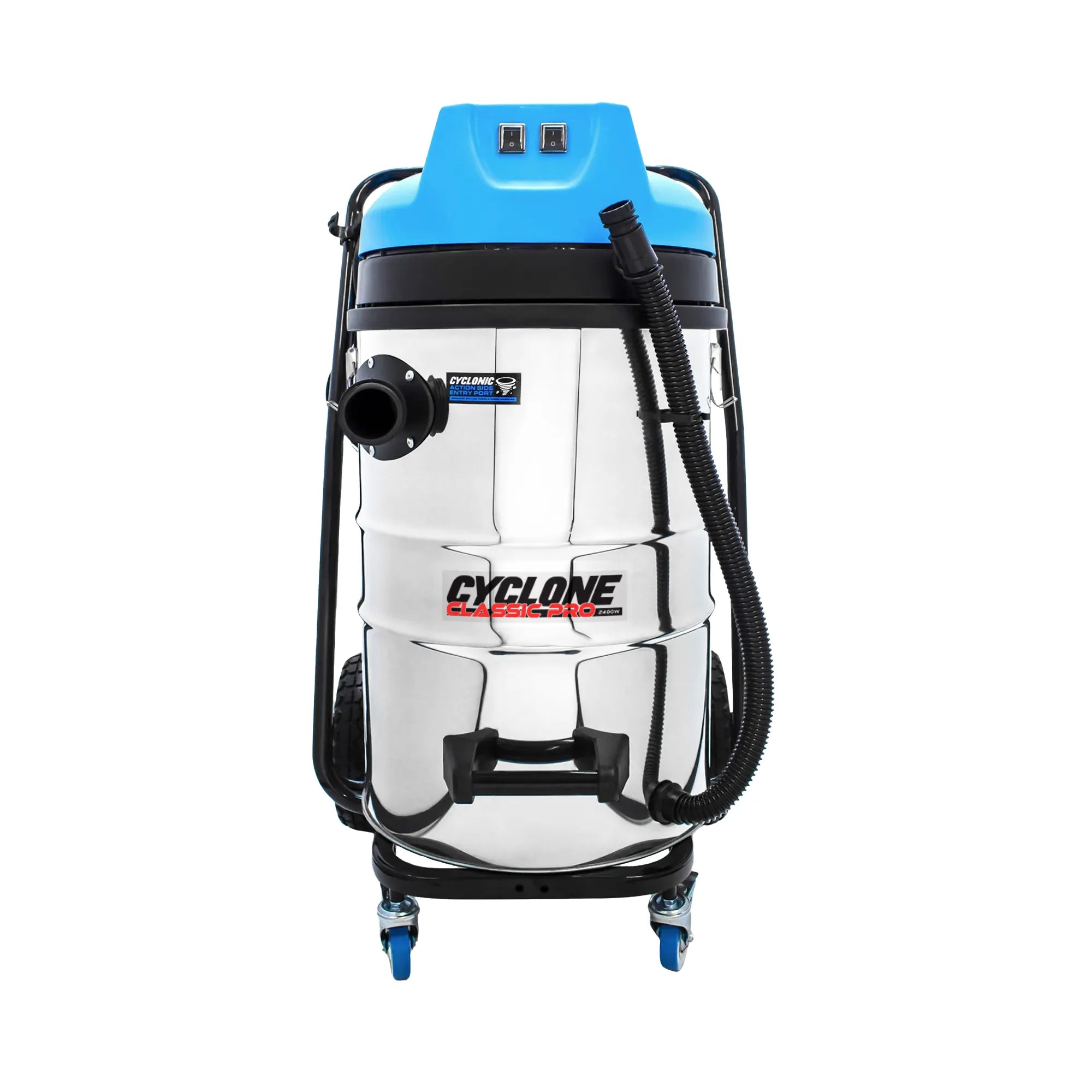 20 Gallon Cyclone Classic Pro 2400W Residential Gutter Cleaner – Dual Motor, Stainless Steel