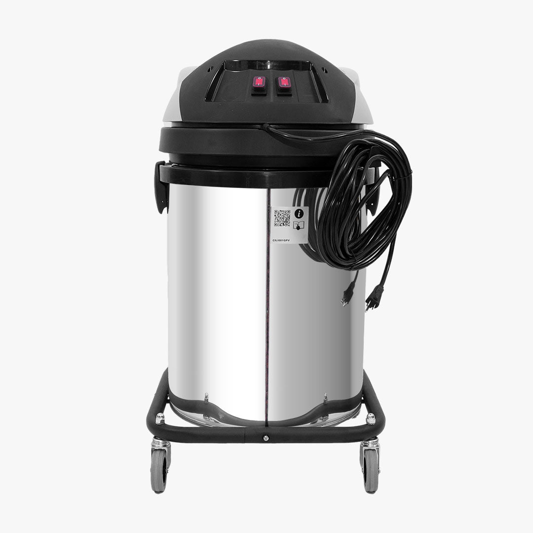 13 Gallon Cyclone 2200W Dual Motor 120V Stainless Steel Residential Gutter Vacuum