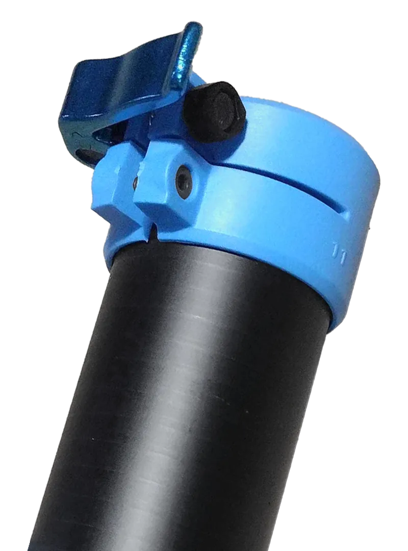 Single Carbon Clamping Gutter Pole with Clamp