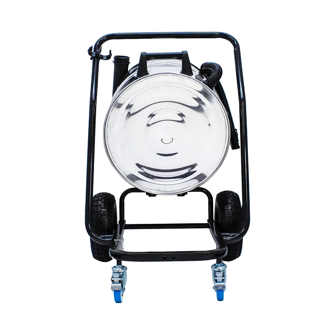 16 Gallon Cyclone Classic Pro 3600W Stainless Steel Commercial Gutter Vacuum, 20 Foot Aluminum Pole Kit and Bag