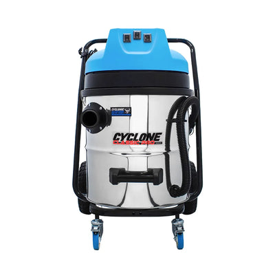 16 Gallon Commercial Gutter Vacuum – Cyclone Classic Pro 3600W Triple Motor Stainless Steel