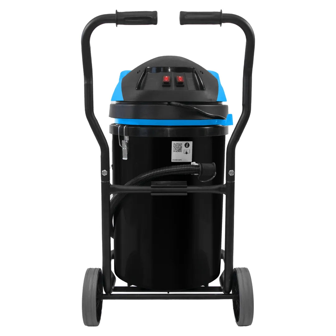 20 Gallon Cyclone 2200W Polypropylene Residential Gutter Vacuum, 20 Foot Aluminum Pole Kit and Bag