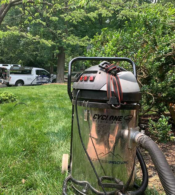 GutterProVac cyclone triple 3600 vacuum.