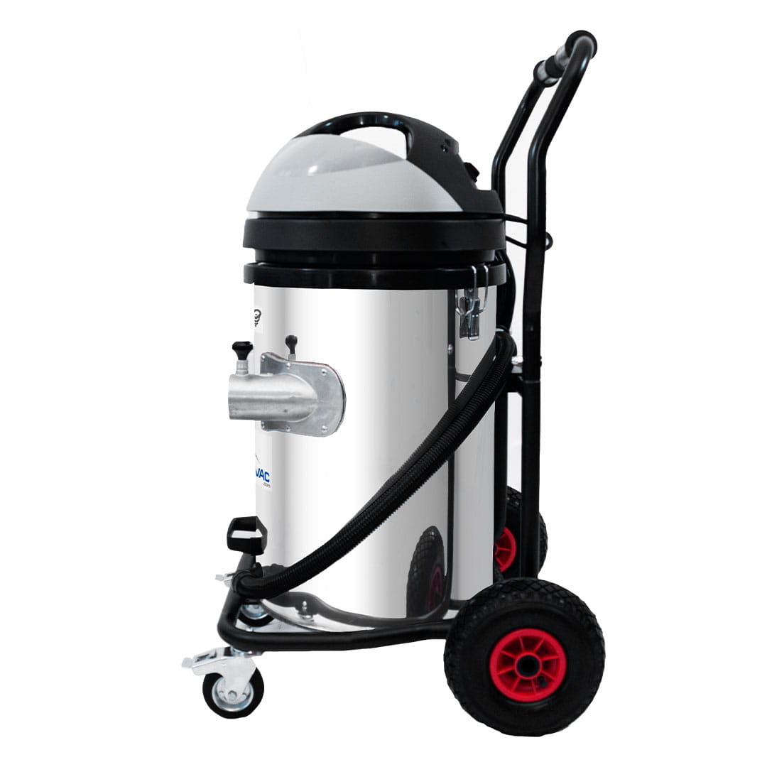 Cyclone II 3600W Stainless Steel 20 Gallon Gutter Vacuum with 40 Foot Aluminum Poles and Bag