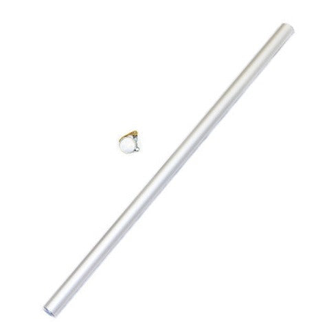 Single Aluminum Gutter Vacuum Pole Lightweight Aerospace  (2" Diameter)
