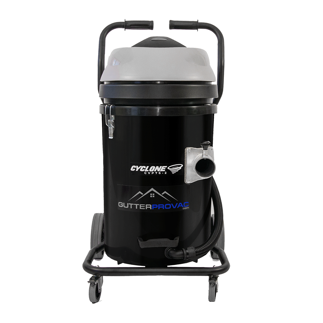 Cyclone 2400W 20 Gallon Domestic (120v) Gutter Vacuum  with 20 Foot Carbon Fiber Clamping  Poles and Bag
