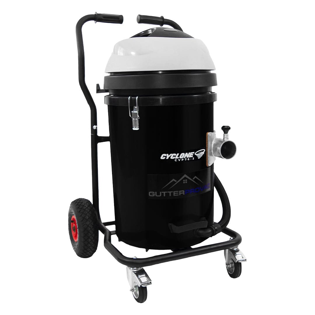 Cyclone II 3600W Polypropylene, 3 Motor, 20 Gallon Commercial Gutter Vacuum