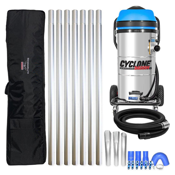 ユウ！CYCLONE STICK CLEANER Cyclone II 3600W Polypropylene Gutter Vacuum 20 Gallon with