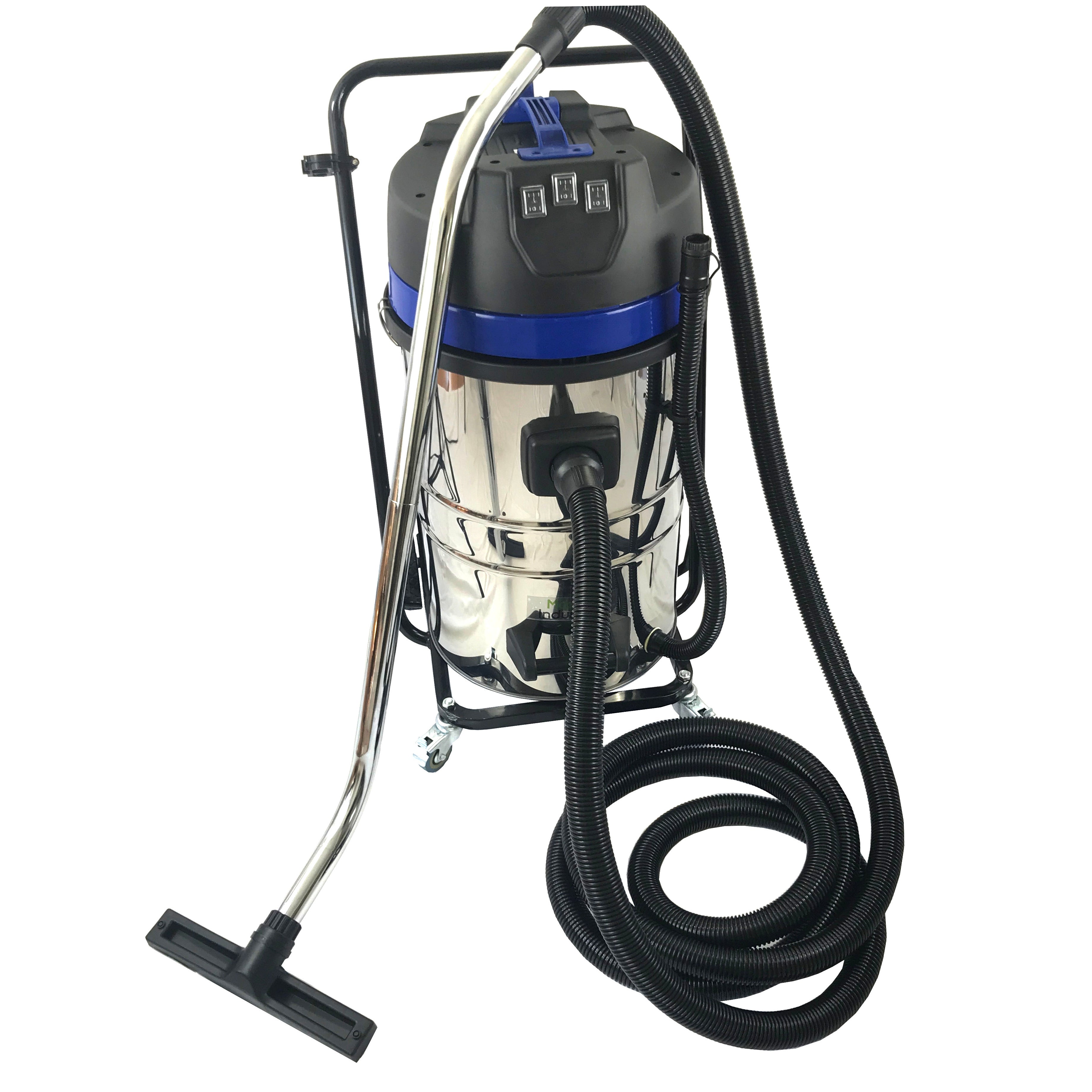 20 Gallon Classic Cyclone Gutter Vacuum with 28 Foot Carbon Clamping Poles, 25ft Hose and Pole Bag