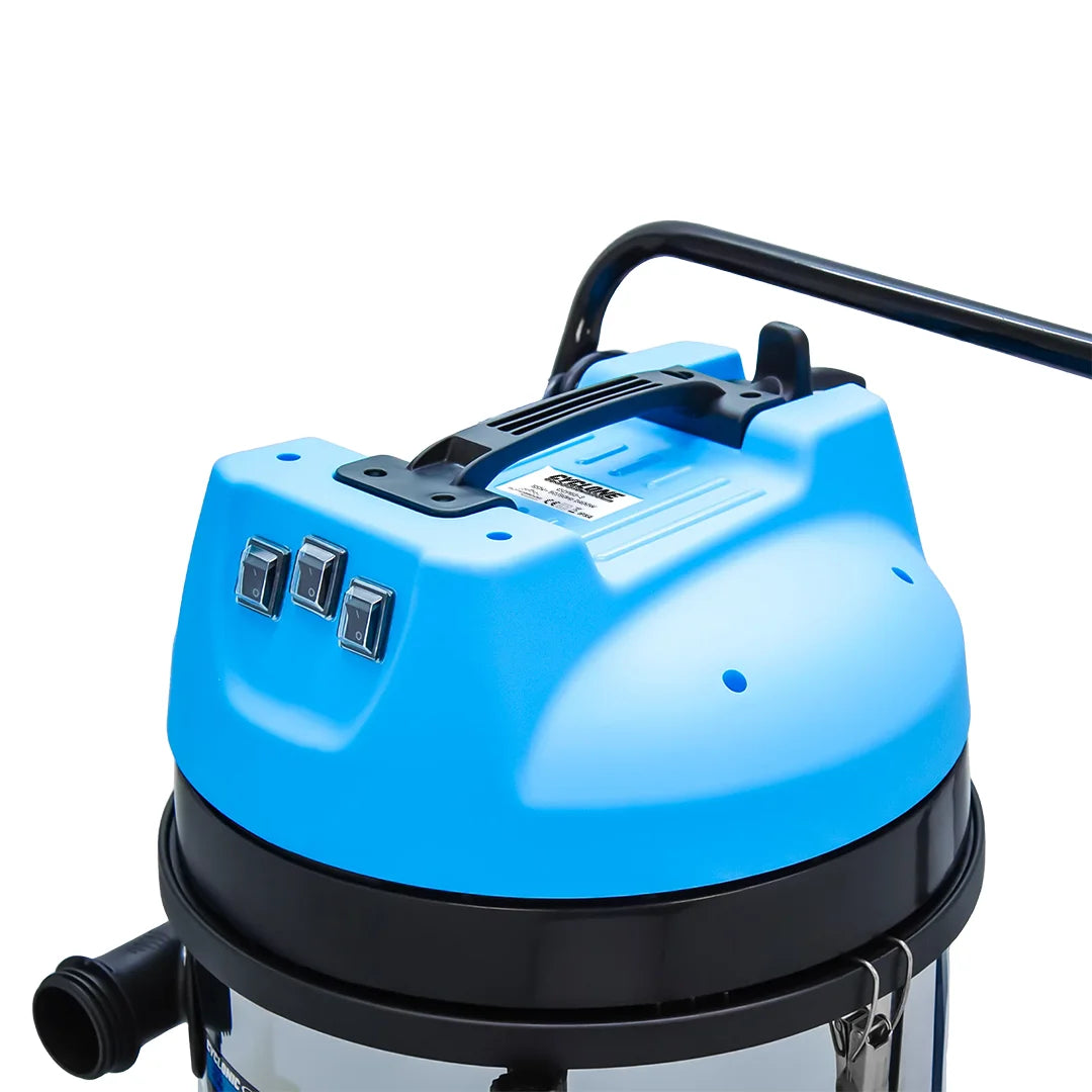 20 Gallon Classic Cyclone Gutter Vacuum with 28 Foot Carbon Clamping Poles, 15ft Hose and Pole Bag
