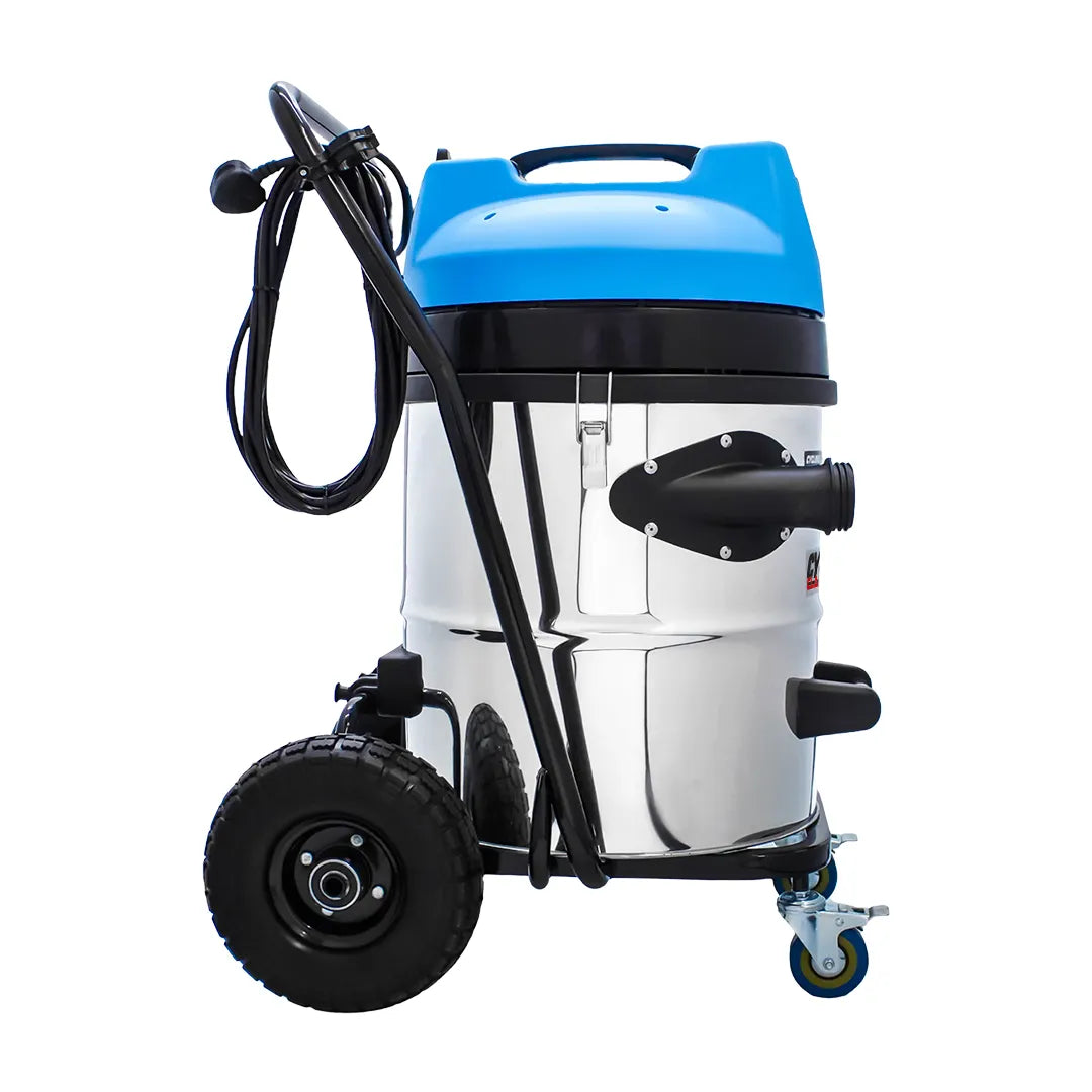 16 Gallon Cyclone Classic Pro Gutter Vacuum, 40 Foot Aluminum Gutter Poles and Pole Carry Bag