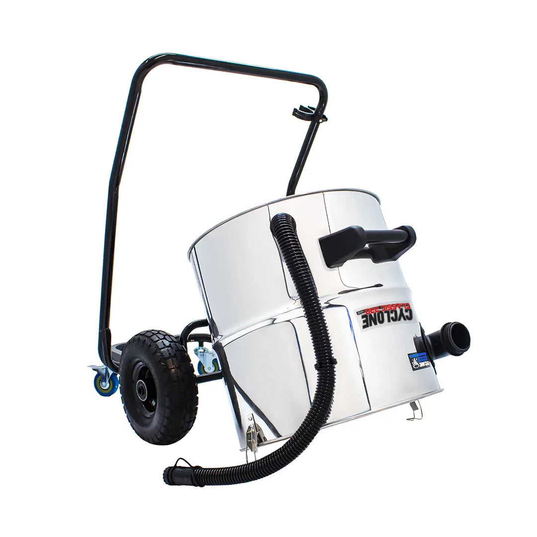 16 Gallon Cyclone Classic Pro Gutter Vacuum, 40 Foot Aluminum Gutter Poles and Pole Carry Bag