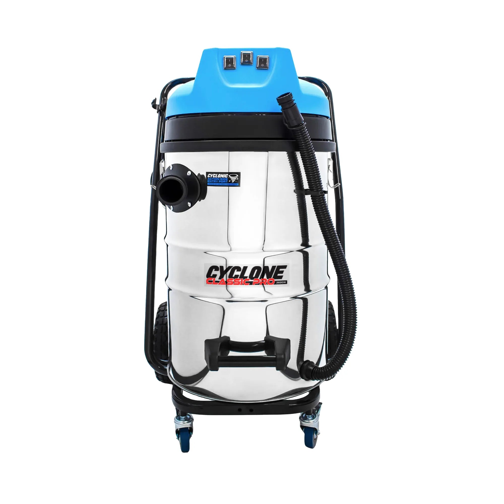 20 Gallon Commercial Gutter Vacuum – Cyclone Classic Pro 3600W Triple Motor Stainless Steel