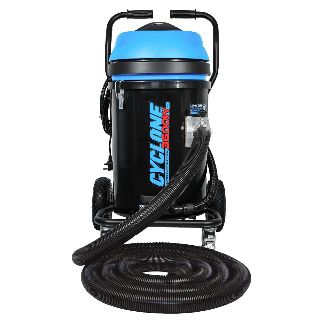 Cyclone II 3600W Polypropylene 20 Gallon Gutter Vacuum with 28 Foot Aluminum Poles and Bag