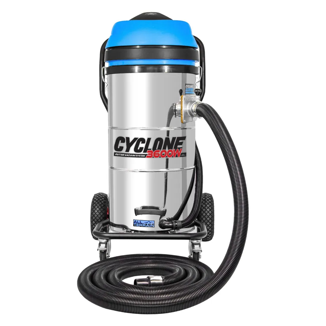 Cyclone II 3600W Stainless Steel 27 Gallon All Terrain Gutter Vacuum
