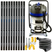 16 Gallon Classic Gutter Vacuum with 40 foot (3 story) Carbon Gutter Poles with 2" 50 Foot Hose kit