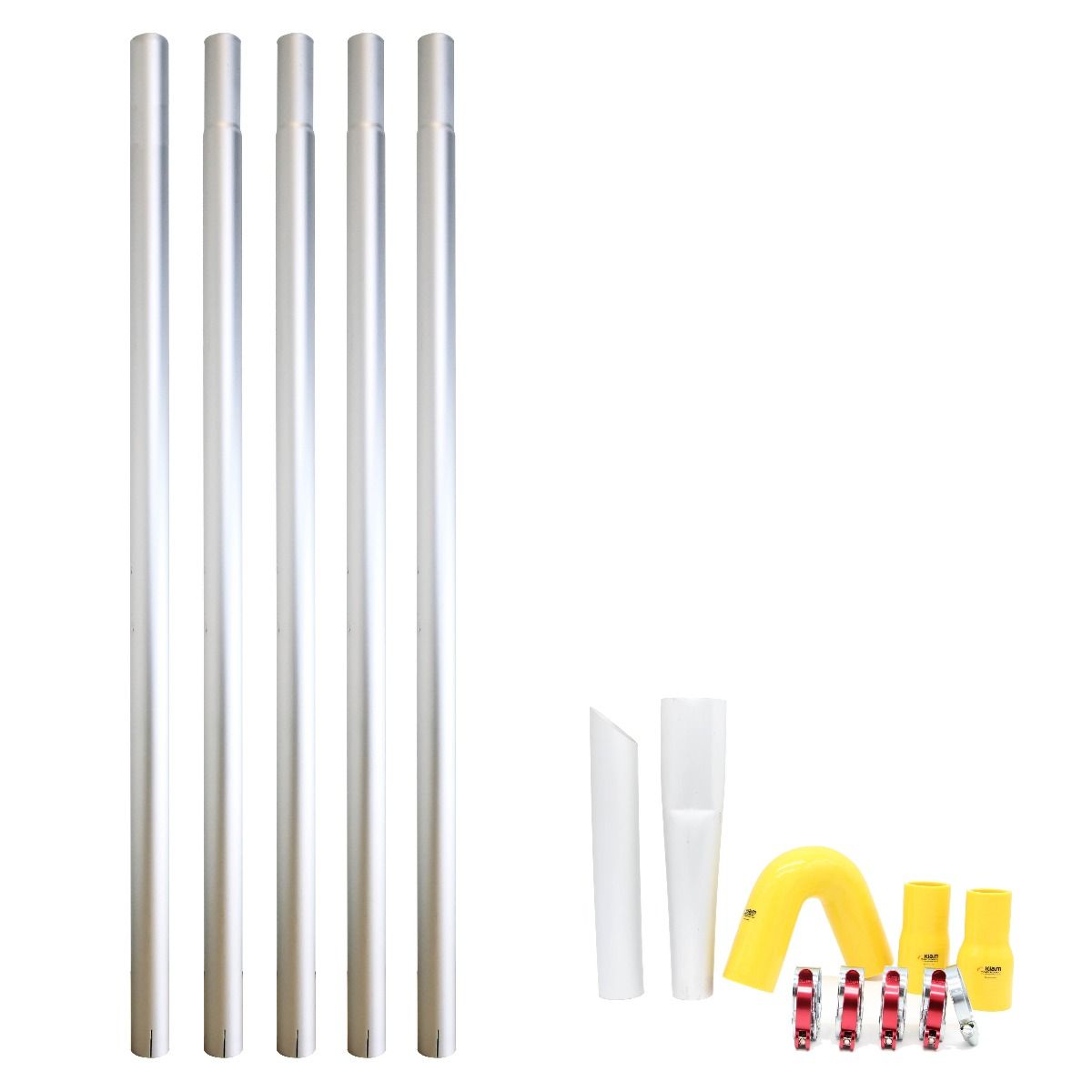 20ft (2 story) Aluminum Gutter Cleaning Poles, (2" Diameter)
