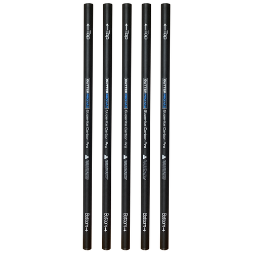 Carbon Push Fit, Tapered Gutter Cleaning Poles  - 20 foot reach (5 pcs)