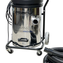 New: The "CYCLONE" Triple 3600 Professional Gutter Vacuum: 3 x 2 stage motors, stainless steel tank 240v 30A with HEPA filter & 2.8 inch (ID) cyclonic side inlet