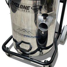 New: The "CYCLONE" Triple 3600 Professional Gutter Vacuum: 3 x 2 stage motors, stainless steel tank 240v 30A with HEPA filter & 2.8 inch (ID) cyclonic side inlet