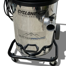 New: The "CYCLONE" Triple 3600 Professional Gutter Vacuum: 3 x 2 stage motors, stainless steel tank 240v 30A with HEPA filter & 2.8 inch (ID) cyclonic side inlet