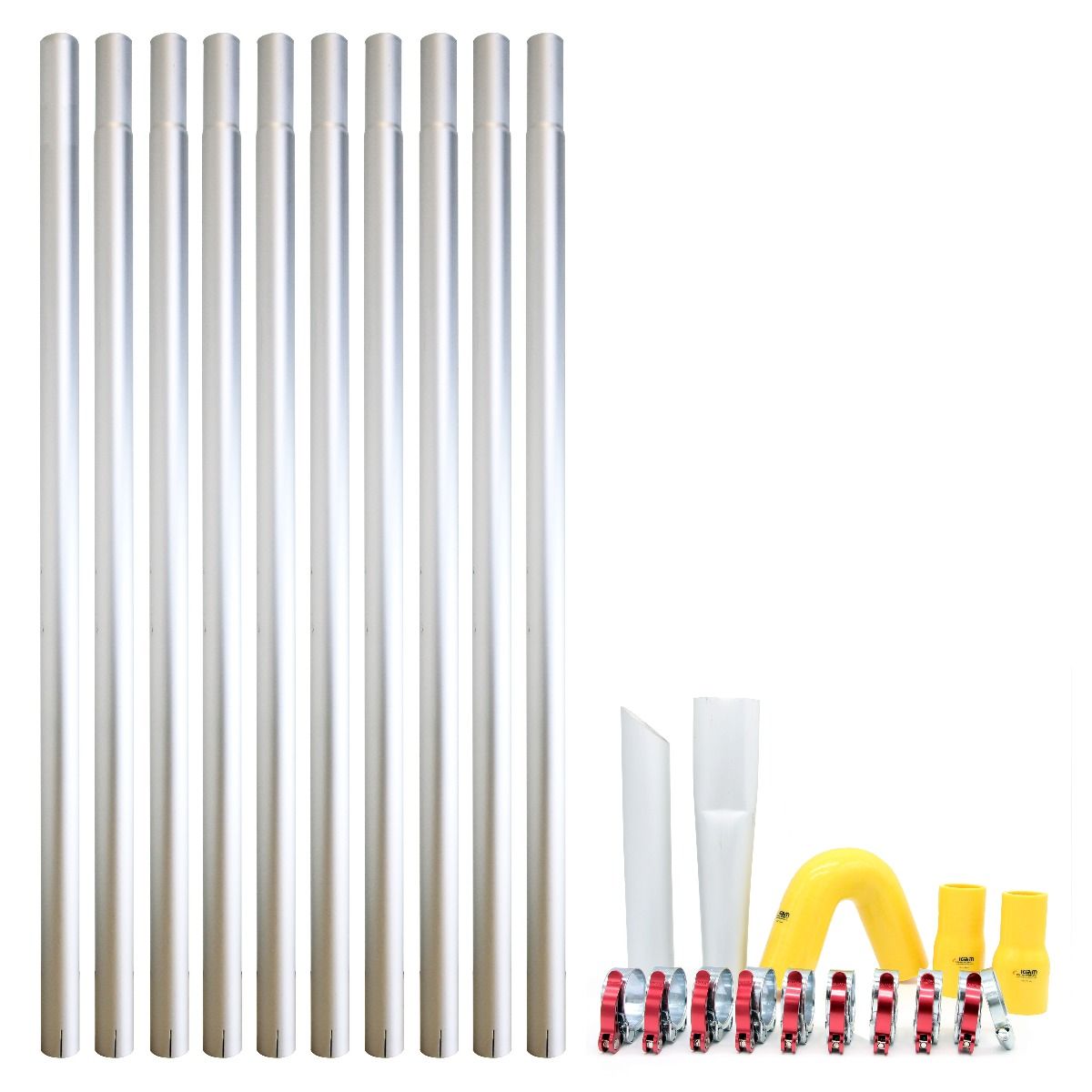 40ft (3 story) Aluminium Gutter Cleaning Poles (2" Diameter)