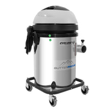 Cyclone 2400W Stainless Steel 13 Gallon Domestic (120v) Gutter Vacuum with 20 Foot Carbon Poles (Push Fit) and Bag