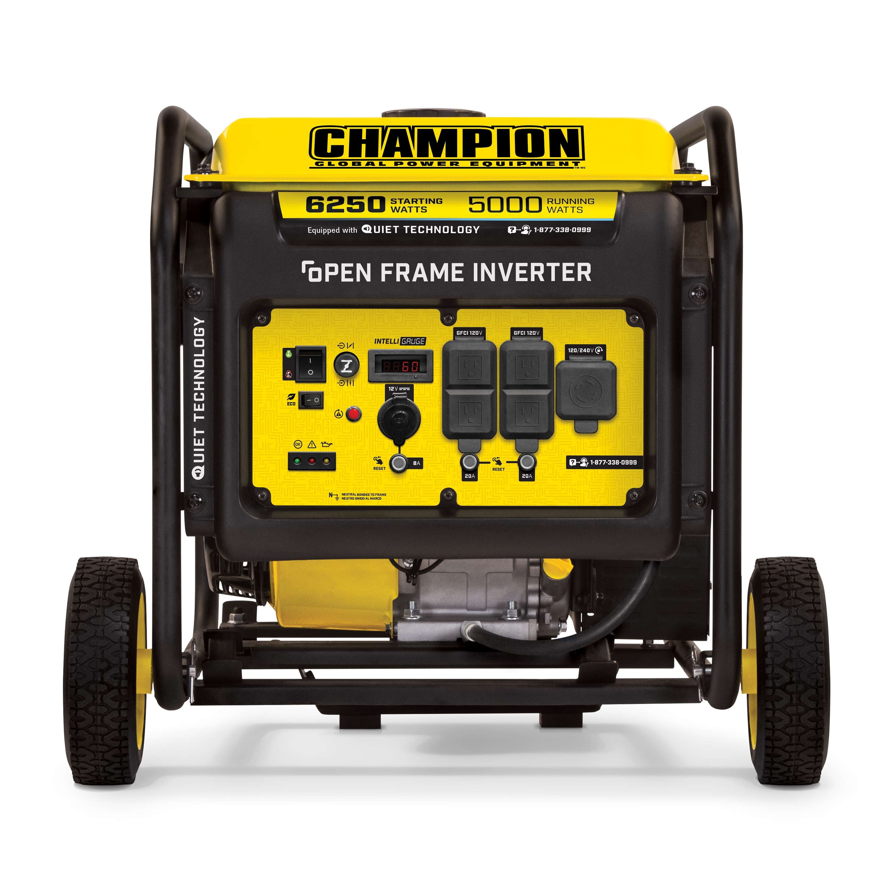 Champion 6250-Watt Open Frame Inverter Generator with Quiet Technology